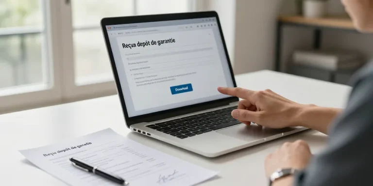reçu dépôt de garantie pdf gratuit
